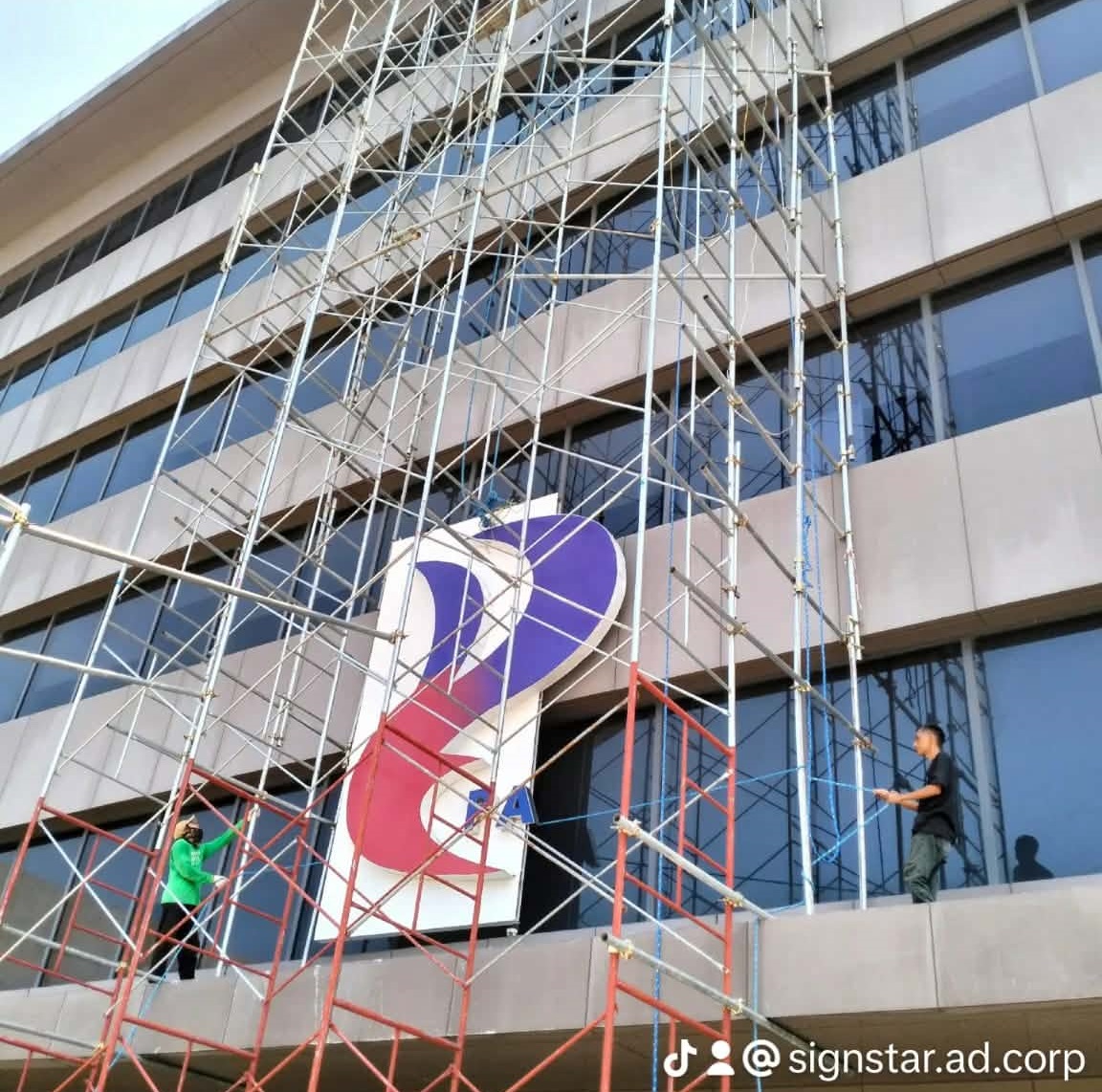 PAGCOR Logo Sign Installation